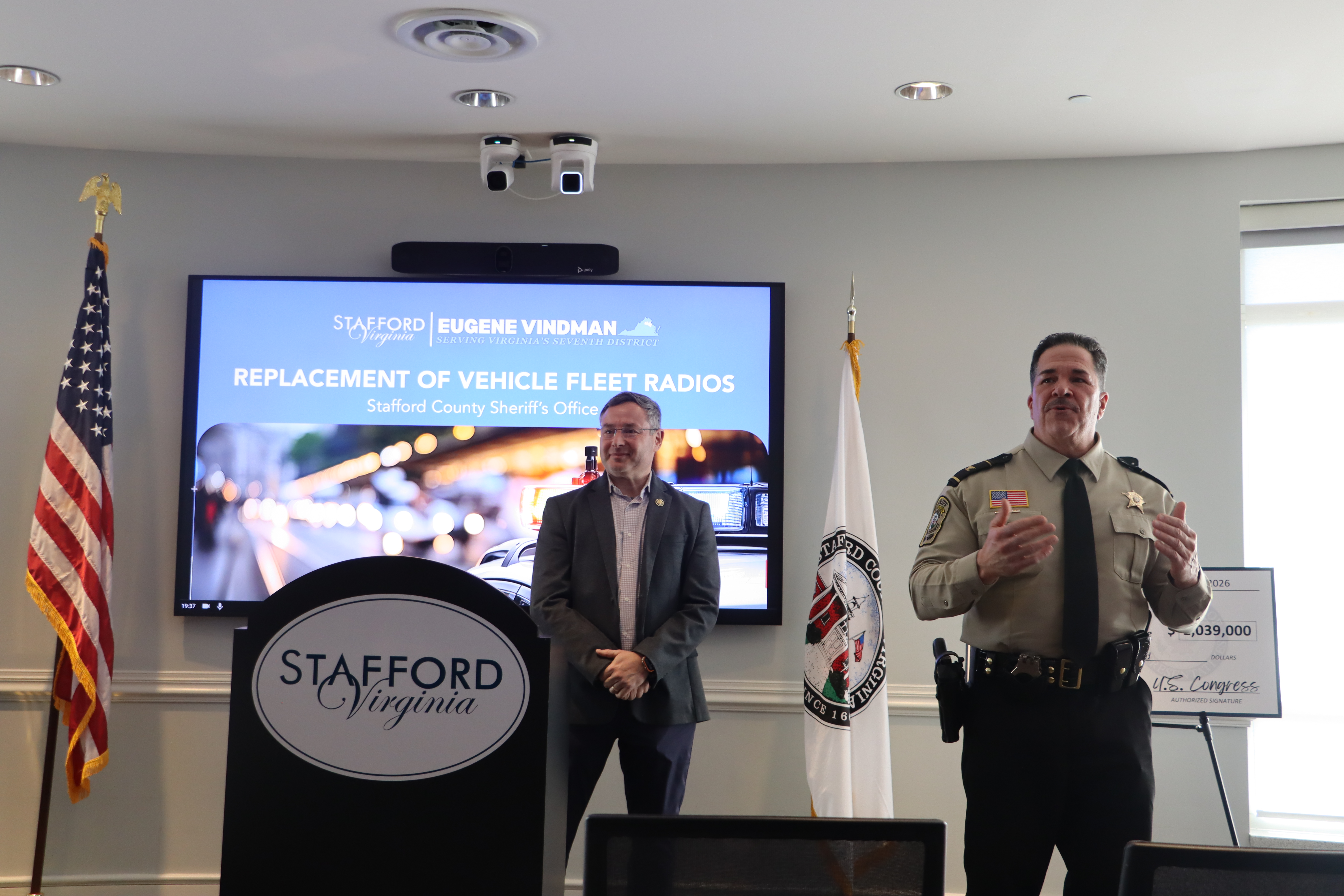 ICYMI: Vindman Delivers Whopping $1 Million Federal Investment for Stafford County Sheriff’s Office  